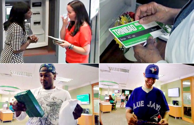 Alguns exemplos de clientes premiados pela ação de retenção do TD Canada Trust Bank