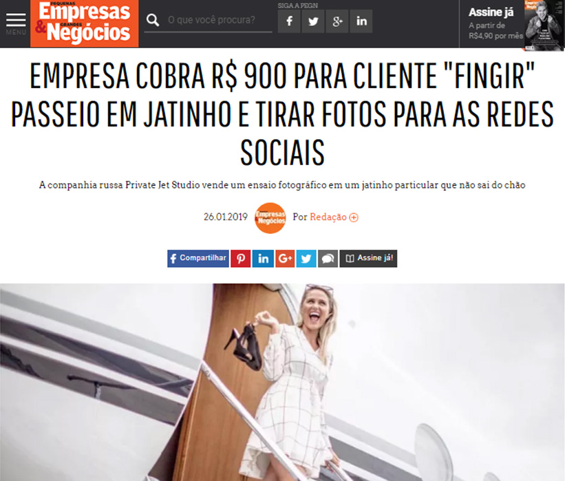 Noticia Serviço de Ensaio Fotográfico para Instagram